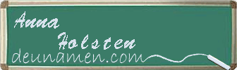 Anna Holsten Visitenkarte